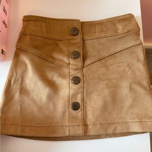 Old Navy Camel Faux-Suede Mini Skirt